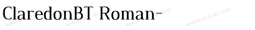 ClaredonBT Roman字体转换